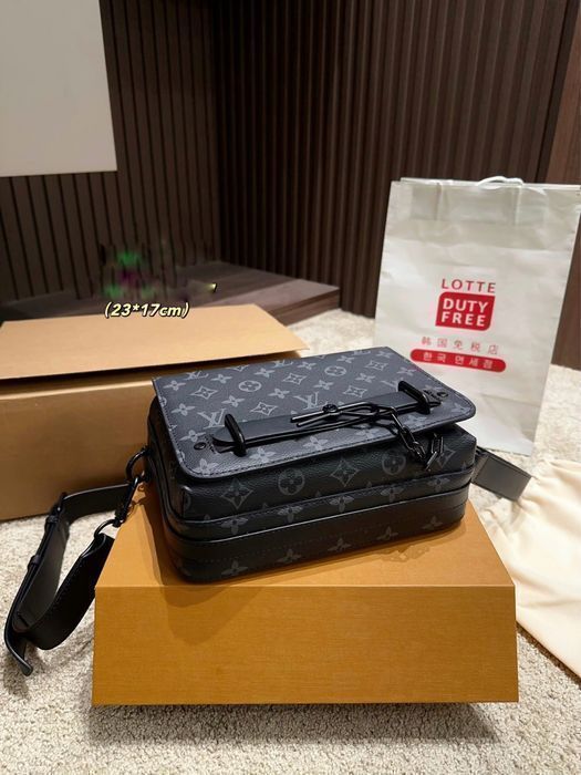 Louis Vuitton Steamer сумка мужская черная monogram барсетка