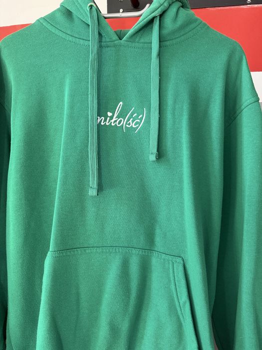 Bluza Miłosc zielona z kapturem