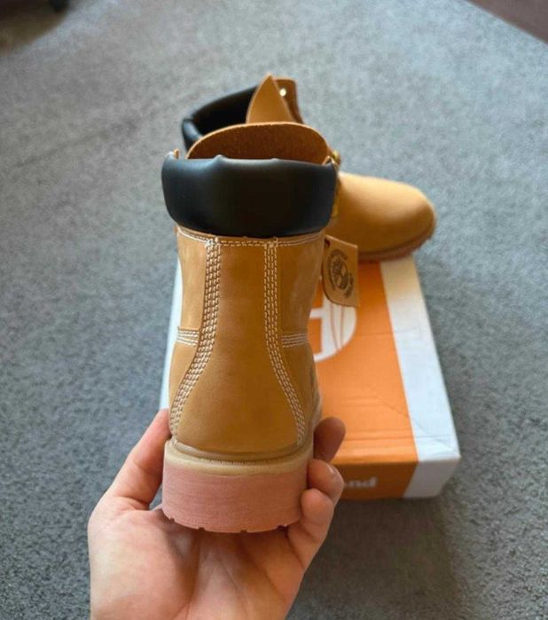 brazowe TIMBERLAND meskie buty nowe na zime za kostke