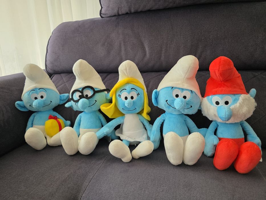 Smerfy pluszaki, maskotki