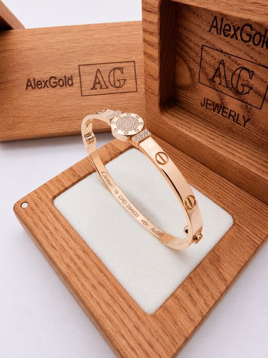 Золотой браслет cartier 585