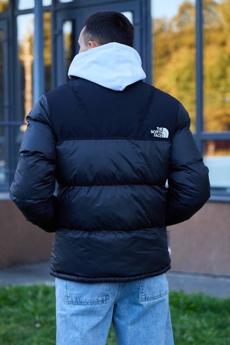 Пуховик The North Face 700 чорний, водонепроникний, розміри S–XXL