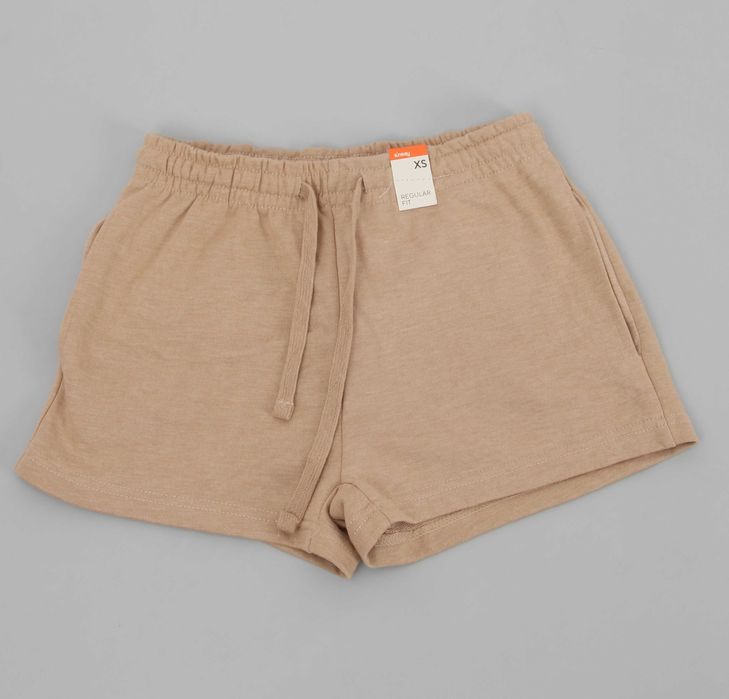 Nowe szorty krótkie spodenki dresowe beżowe XS Sinsay