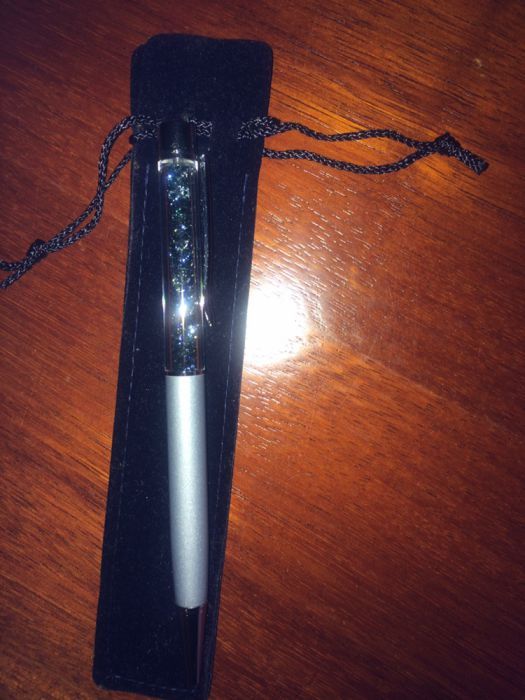 caneta ORIGINAL NOVA Swarovski Azul