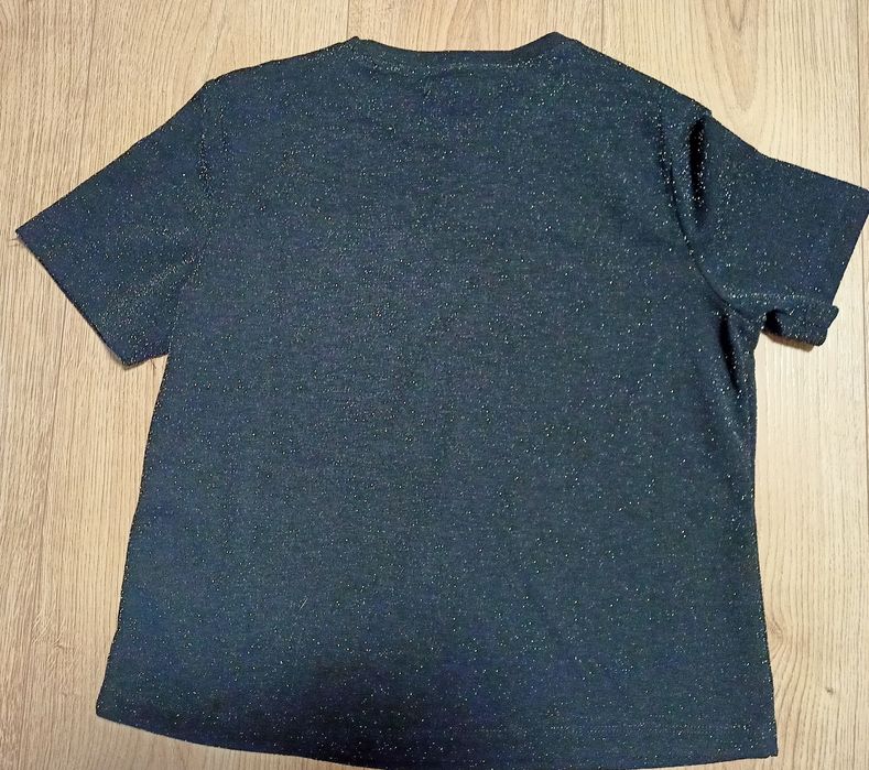 NOWY crop top Sinsay czarny rozmiar S bardzo elegancki błyszczący