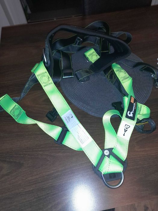 Szelki bezpieczeństwa GLIDER PLUS+ oraz lina 1,5m z karabinkami