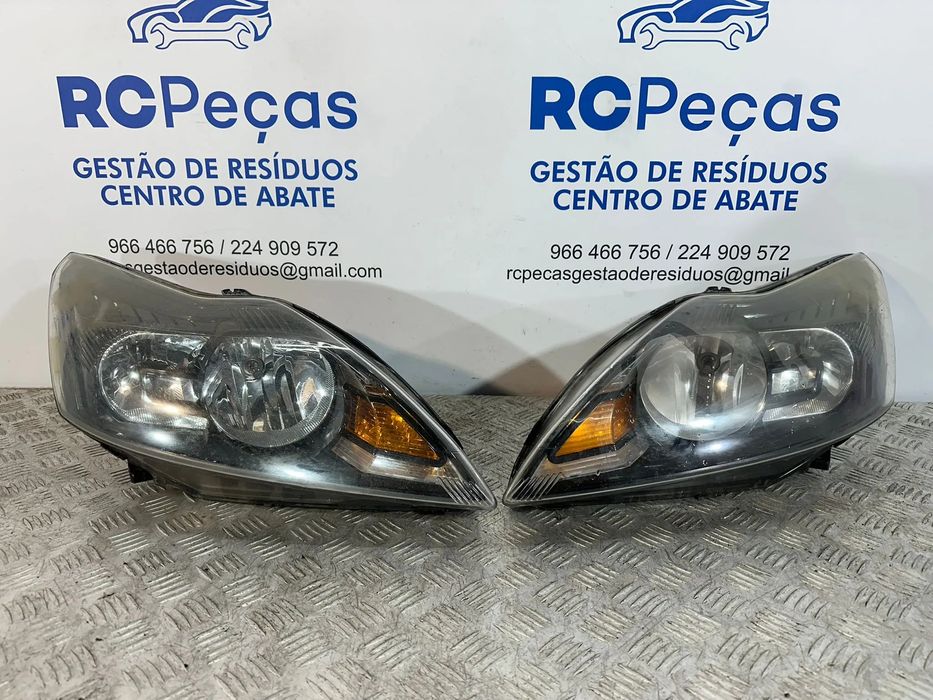 Conjunto Farois Oticas Frente Frontais Original Ford Focus 2 MK2 Fase