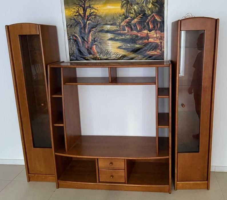 Móveis sala de estar em cerejeira maciça