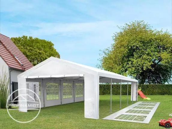 4x8 m Namiot imprezowy ogrodowy PE 350 N biały gratis wysyłka