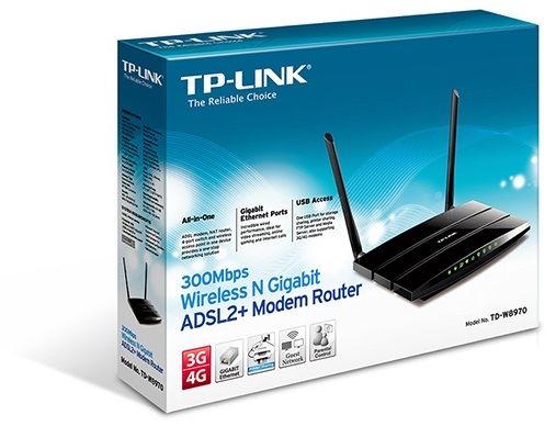 GIGABIT ADSL2 N 300Mbps Wireless Modem Router - TP-LINK