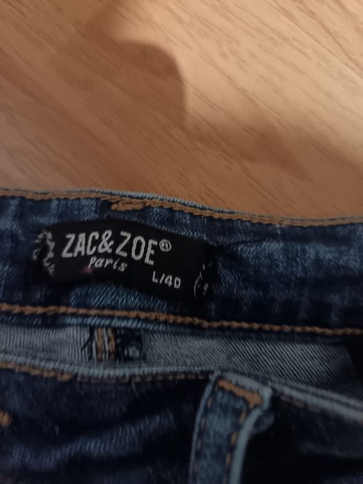 calças de ganga femininas da marca Zac & Zoe, tamanho L