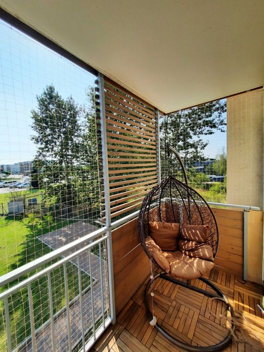 Siatka na ptaki na balkon, dla kota, gołębie, kolce Sprzątanie balkonu