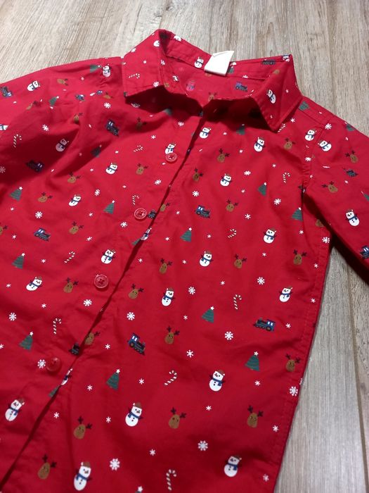 Рубашка для хлопчика, новорічна