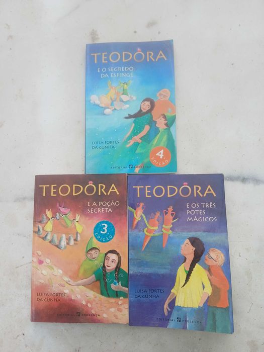 Livros Teodora e a poção secreta+O segredo da esfinge+3 potes mágicos