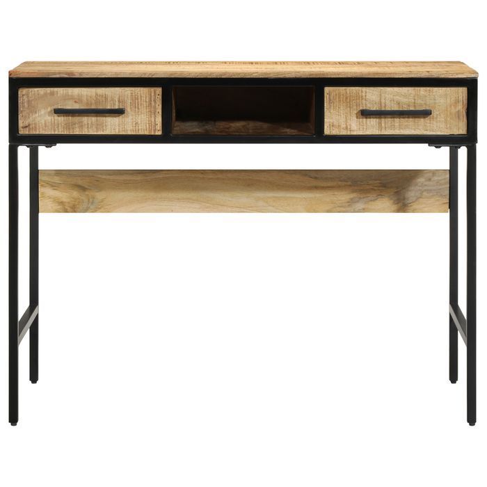 Vidaxl Biurko 100X50X75 Cm Z Litego Drewna Z Surowego Mango