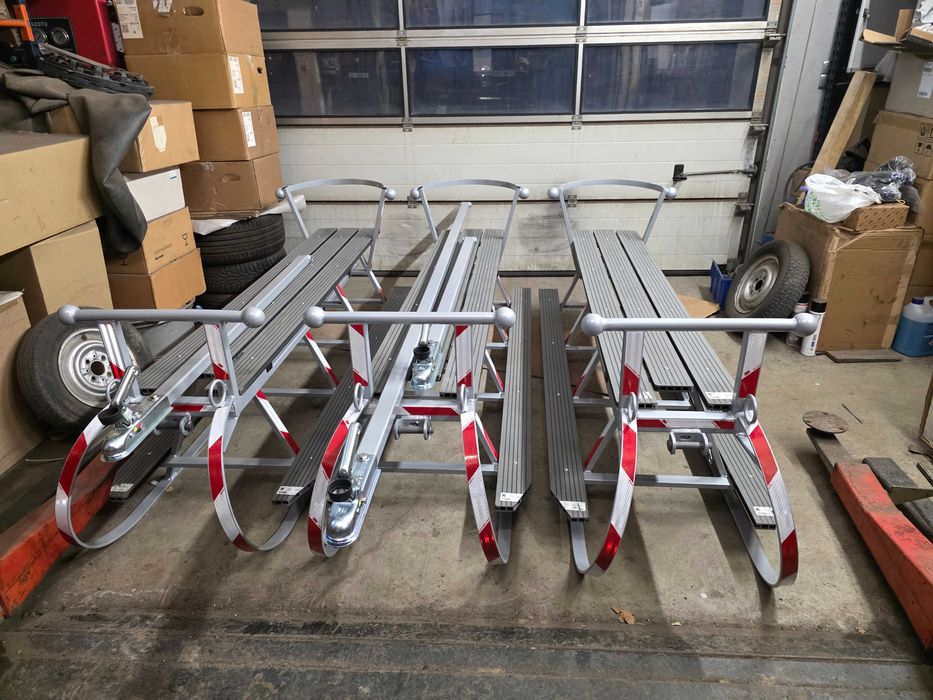 Sanki Kuligowe / Masywne Duże Sanie do Quada Traktora Siedzisko 195cm