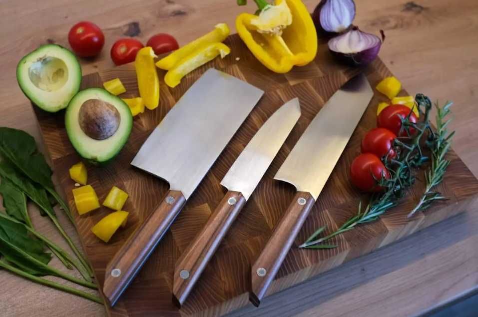 подарунковий набір ножів для шефа набір тріо в чохлі  ніж кухонний