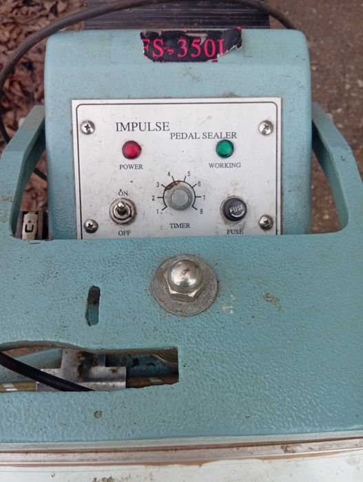 Паяльник пакетів імпульсний ножний 350мм