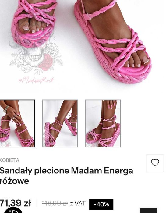 Sandały plecione