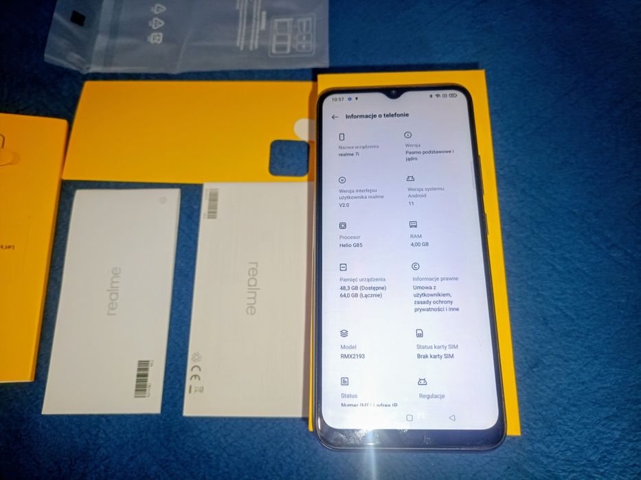 Smartfon Realme 7i 64 GB super stan
