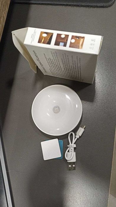 Ночник светодиодный с датчиком движения и сумерек. С USB аккумулятором