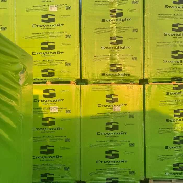 Газоблок, газобетон, Стоунлайт, пінобетон, піноблок