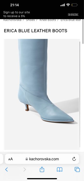 Чоботи  свпоги Kachorovska, Erica , 37 розмір. Стан гарний!