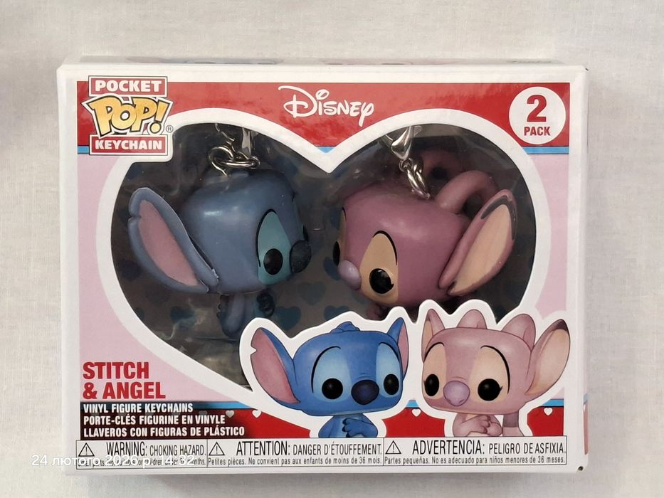 Фигурки брелоки фанко поп Стич и Энджел Ангел  Лило и Стич Lilo Stitch