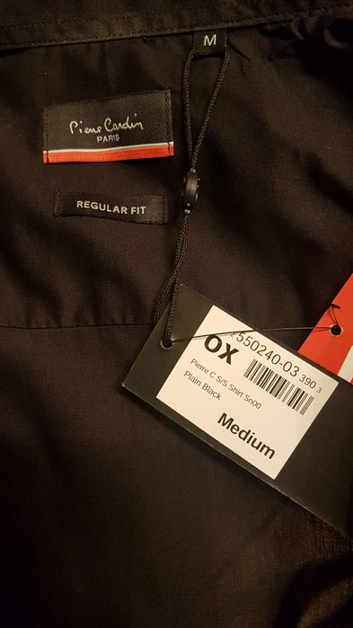 Nowa oryginalna koszula męska Pierre Cardin medium czarna