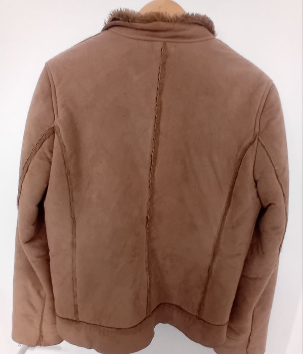 Nowa damska kurtka z kozuchem rozm. M + Spodnie damskie