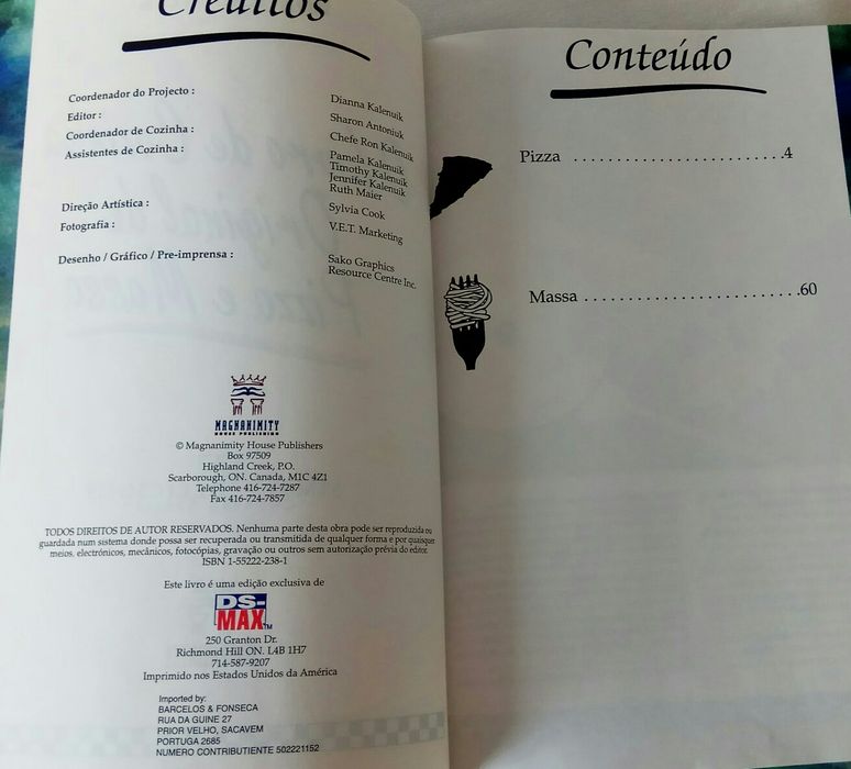 O Livro de Cozinha Original de Pizza e Massa