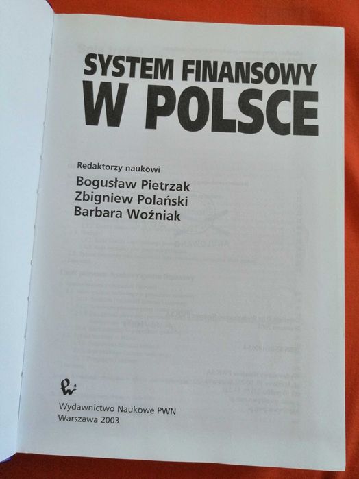 System Finansowy w Polsce 2003r.  Pietrzak, Polański,Woźniak