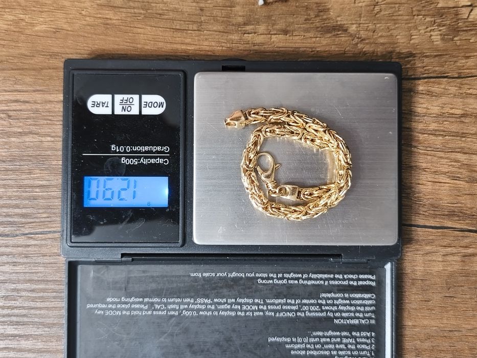 Nowa piękna złota bransoletka 585 14k 12.90gr 21.5 cm okazja!!