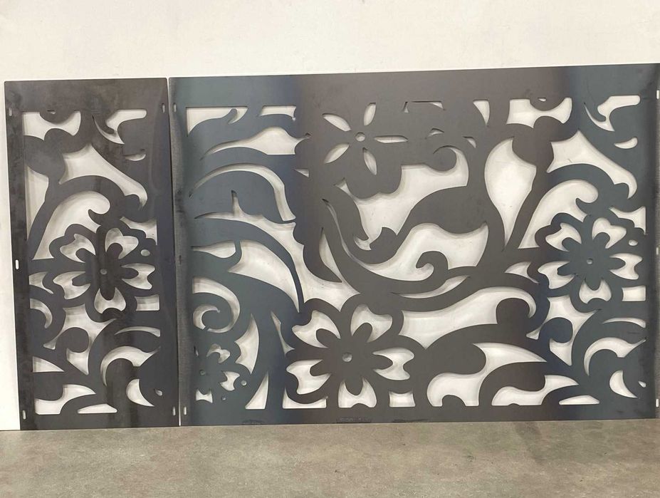 Metalowy panel ogrodzeniowy wycinany laserowo na wymiar nowoczesne