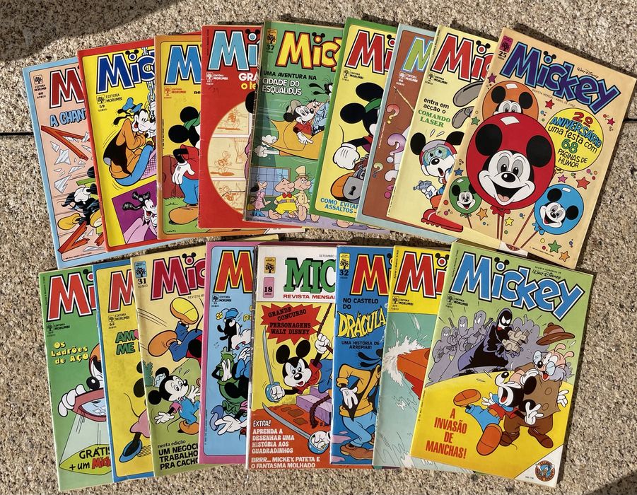 Revistas vintage banda desenhda Disney Mickey