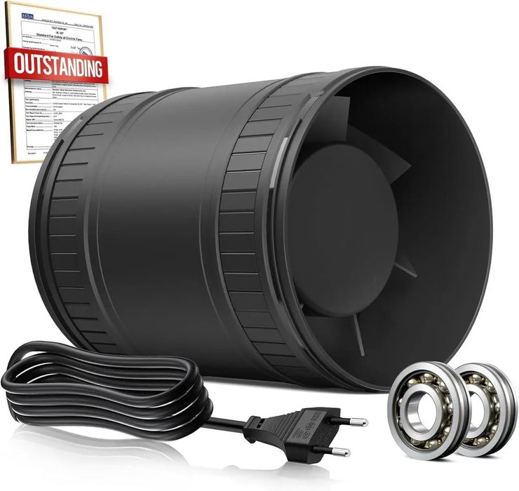 Канальний вентилятор 100 мм Inline Fan P221. Витяжка.