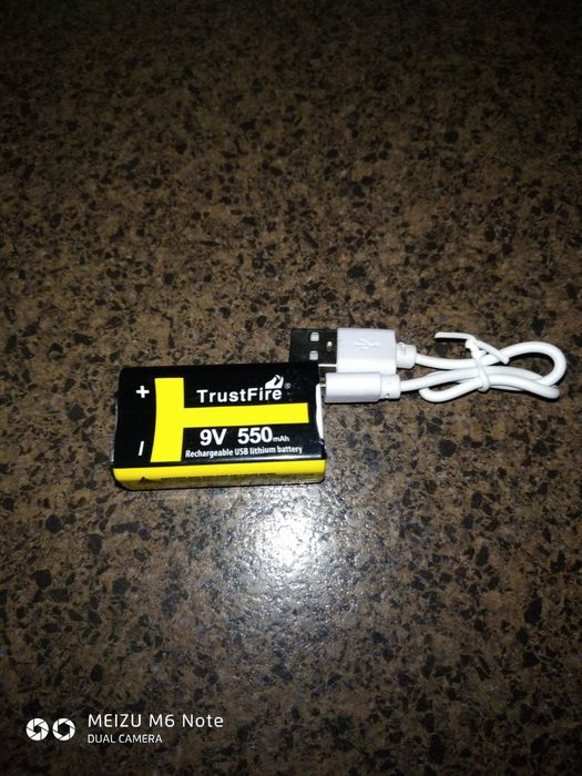 Перезаряжаемый аккумулятор "КРОНА" 9v 550mAh