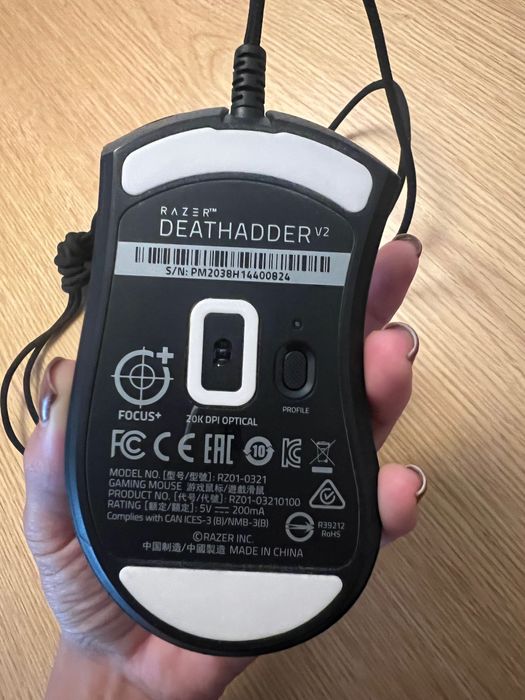 Rato Gaming RAZER Deathadder V2 (20000 dpi - Preto)