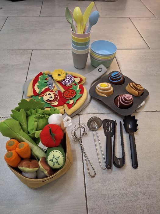 IKEA SPISIG kuchnia dla dzieci kuchenka + dodatki