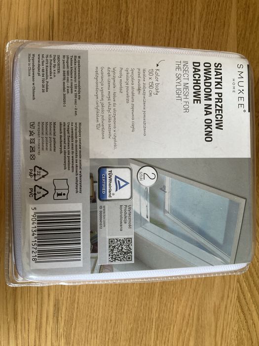 Moskitiera na okno dachowe 2 szt