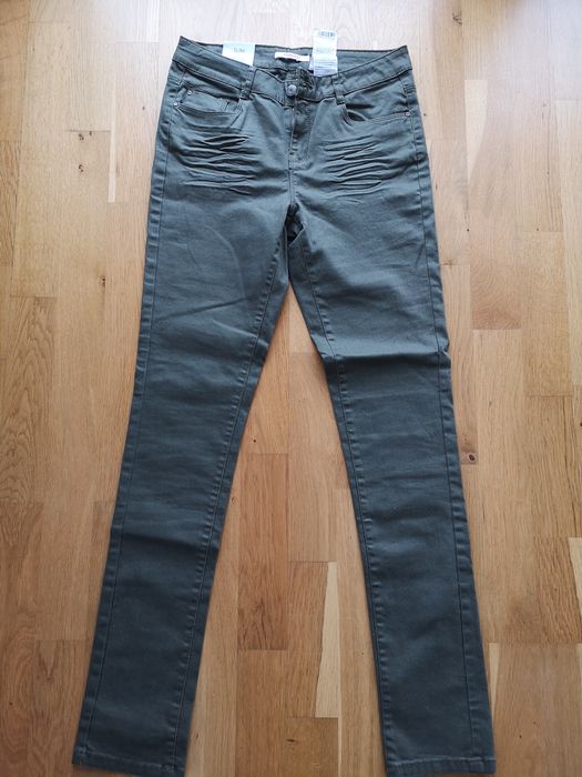 Spodnie damskie slim/ khaki/ Camaieu 36/38/nowe