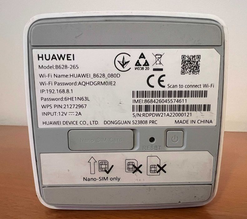 Domowy router HUAWEI 4G CPE Pro 2 B628 CAT12 do 600Mbps na kartę sim