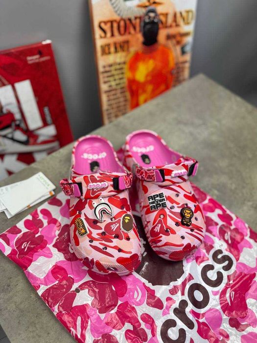 Тапки Bape x Crocs