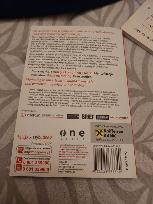 Zakamarki Marki - książka o marketingu Paweł Tkaczyk