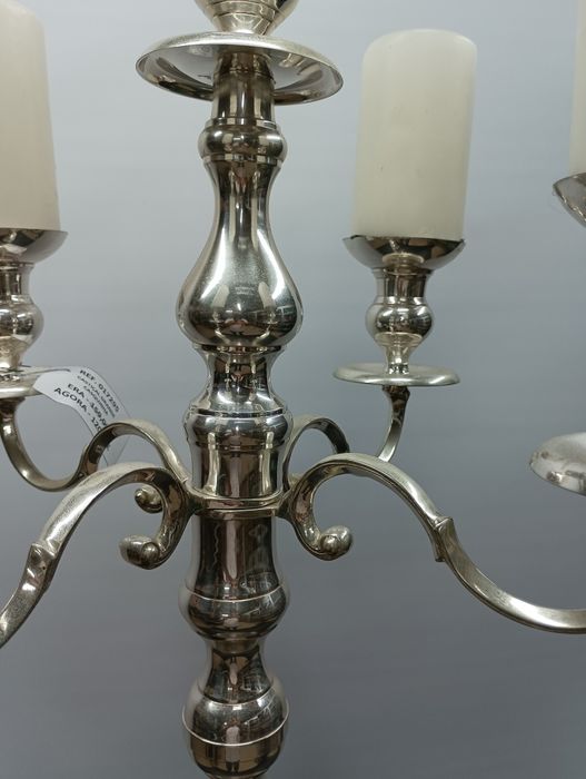 Candelabro castiçal de 5 lumes em casquinha