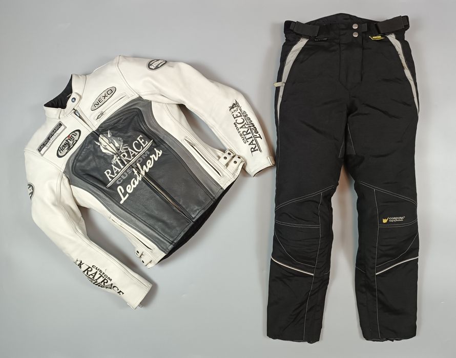 Женский мотокостюм Polo Ratrace Custom Leathers (S) гибридный комплект!