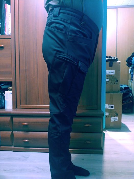 Komplet Softshell Taktyczny Męski Kurtka i Spodnie z Polarem carny 3XL