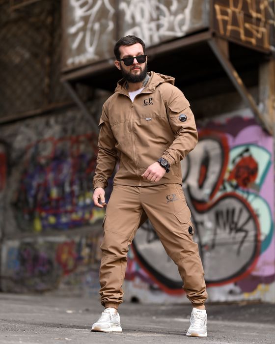 Спортивный костюм мужской койот на весну, стильний спортивний костюм