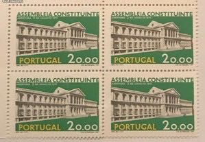 Quadra selos novos - Abertura da Assembleia Constituinte - 1975