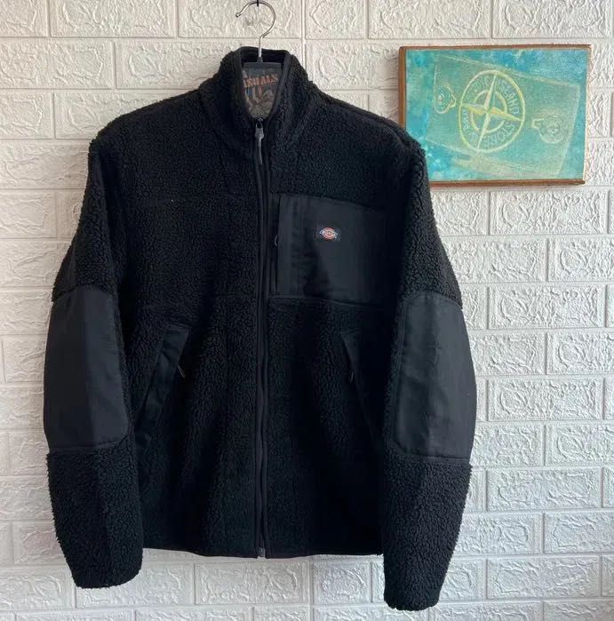 Куртка - шерпа весняна Dickies тепла флісова тедді teddy рS-М вітровка куртка Тедді teddy овершорт